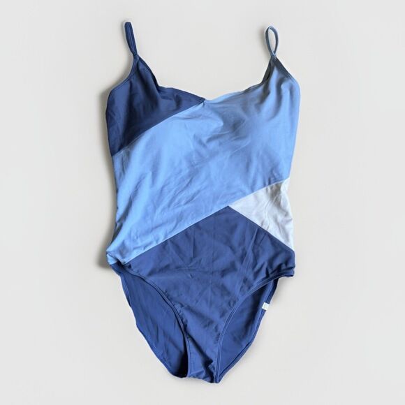 Summersalt Other - Summersalt Swimsuit Womens Size 12 One Piece Blue White Marina Colorblock